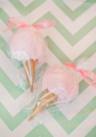 съедобные подарки гостям на свадьбе, сладкая вата