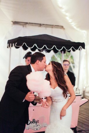 Сладкая вата на свадьбе