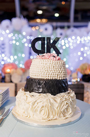 Свадьба в стиле Chanel, свадебный торт