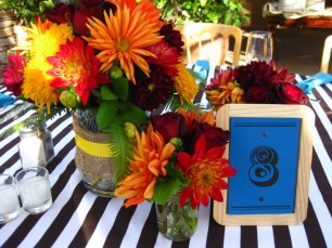 Оформление свадебного стола