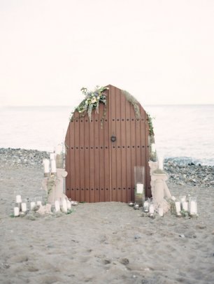 Оригинальное оформление места свадебной церемонии