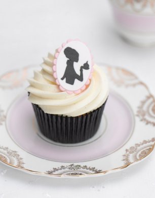 Красивые кексы с силуэтом