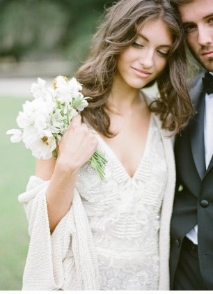 Очаровательное свадебное фото