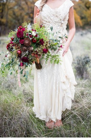 Большой свадебный букет