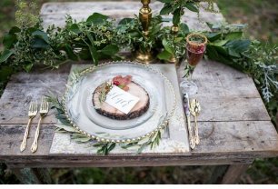 Оформление свадебного стола