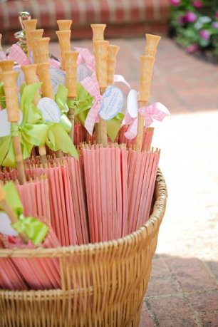 Зонтики для пляжкой свадьбы