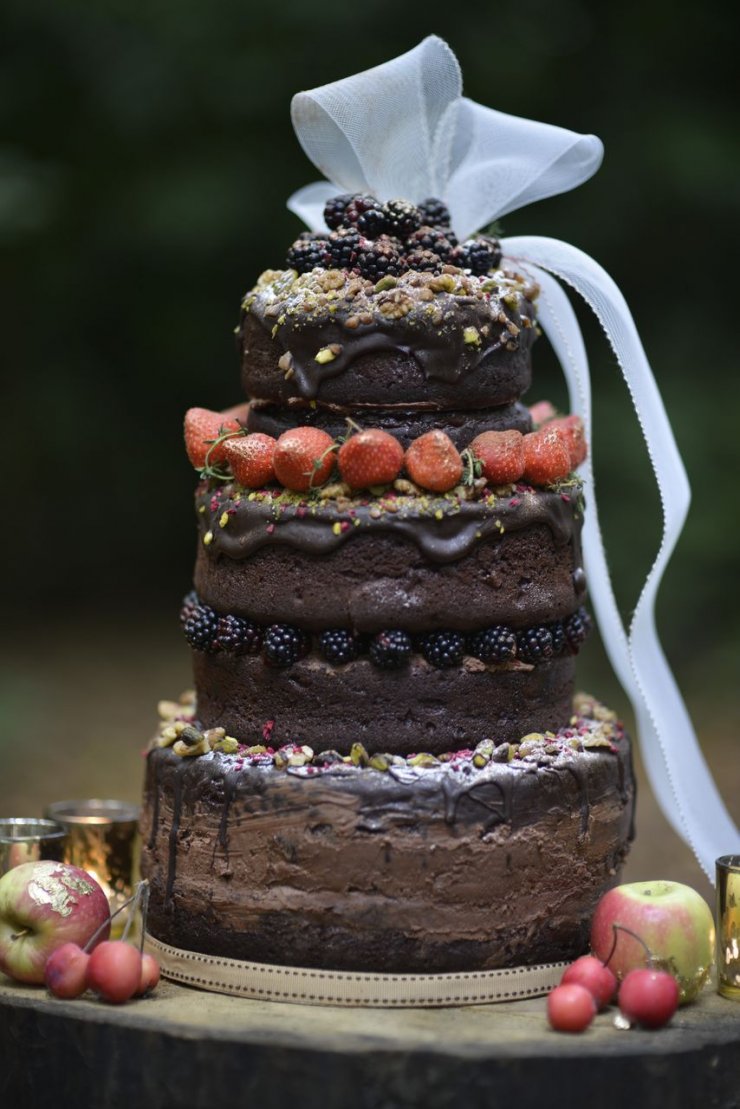 Свадебный торт шоколадный: вдохновение