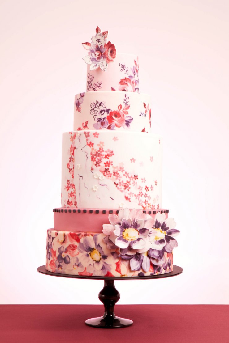 Свадебный торт с цветами: идеи и вдохновение