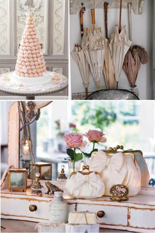 Винтажные элементы свадебного декора