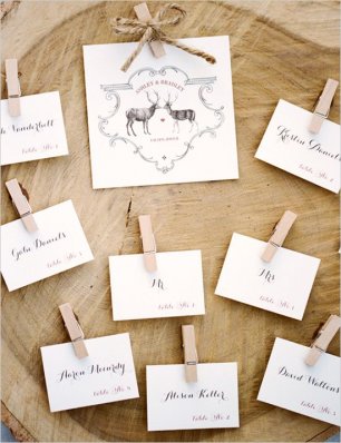 План рассадки гостей с прищепками