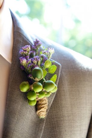 Оригинальная бутоньерка жениха