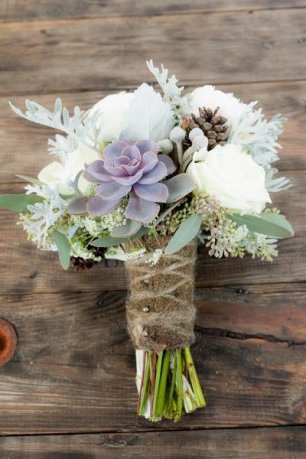 Букет невесты в рустикальном стиле