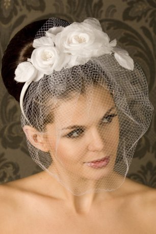 Вуалетка с розами