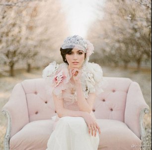 Образ невесты в пудровых тонах