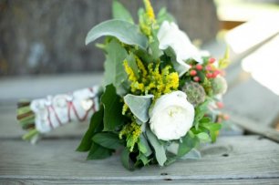 Структурный букет невесты