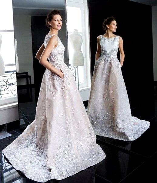 Платье невесты с оригинальной текстурой