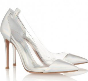 Полупрозрачные туфли невесты