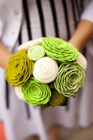 Букет невесты из шерсти