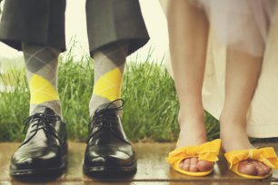 Детали фотосессии - обувь молодоженов