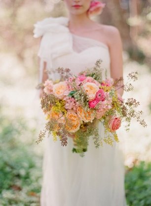 "Осенний" букет невесты