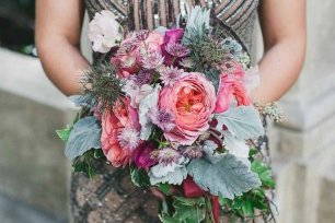 Структурный букет невесты