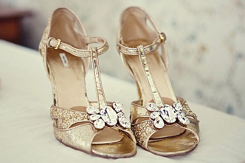 Туфли невесты в ретро-стиле