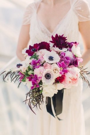 Структурный букет невесты