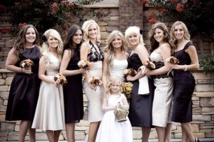 Вариации платьев подружек невесты