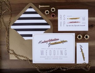 Интересный шрифт в приглашениях