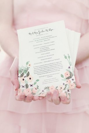 Приглашения с цветами