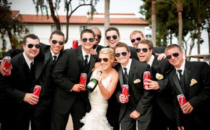 Фотосессия с друзьями жениха