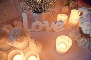 Романтичное оформление стола