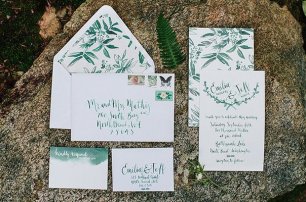 Приглашения с изображением растений