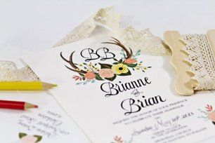 Приглашения с вензелями