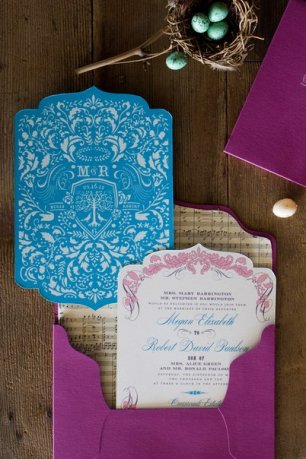 Приглашения с интересным шрифтом