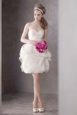 Короткое платье невесты