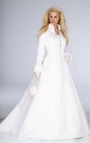 Зимний образ невесты