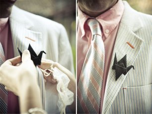 Бутоньерка-оригами