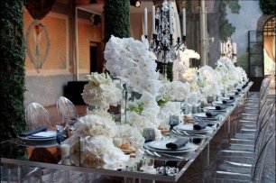 Оформление свадебного стола