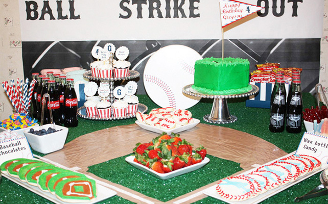 Бейсбол - тематика оформления сладкого стола