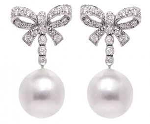 Серьги невесты с жемчужинами