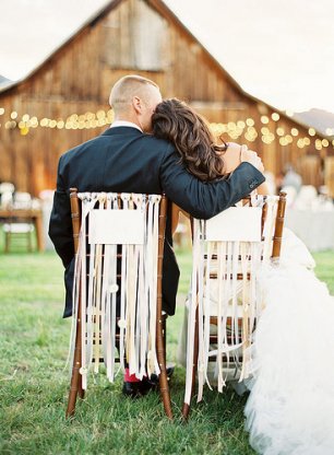 Декор стульев лентами