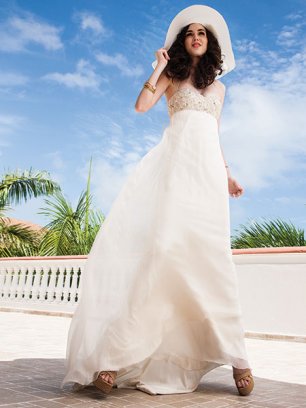 "Пляжный" образ невесты