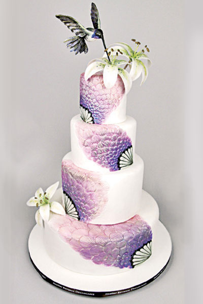 Свадебный торт с удивительным оформлением