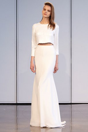 Образ невесты: юбка в пол и топ