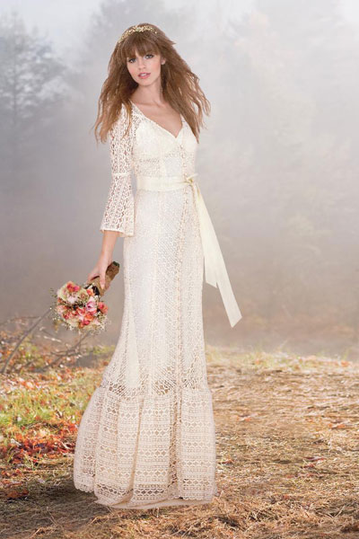 Винтажное платье невесты