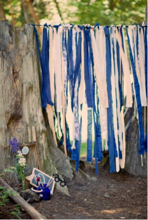 Фотозона с лентами