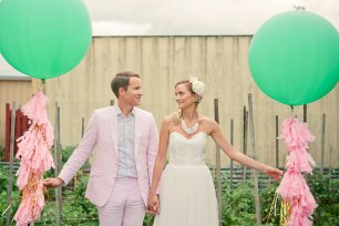 Детали свадебной фотосессии: шары