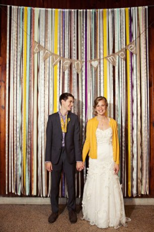 Фотозона с лентами