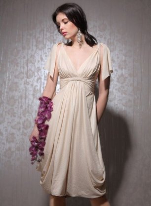 Свадебное платье с драпировкой